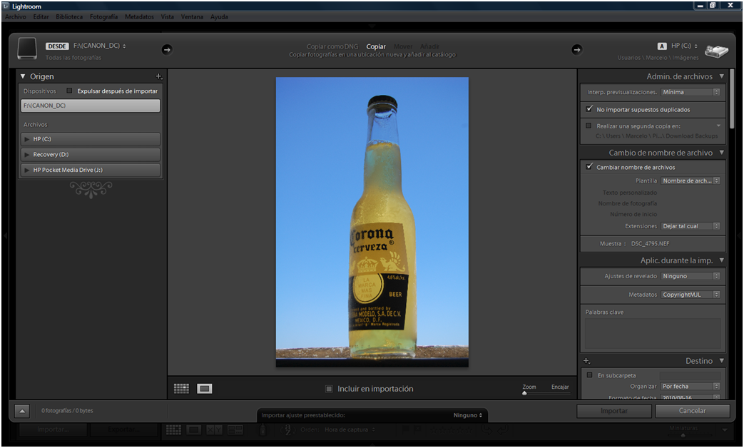 Organizar fotos con Adobe Lightroom