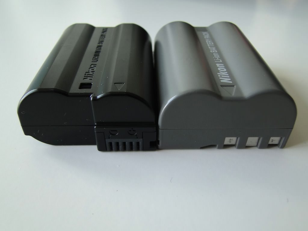 Nikon D7000 batería EN-EL15 vs EN-ELe3