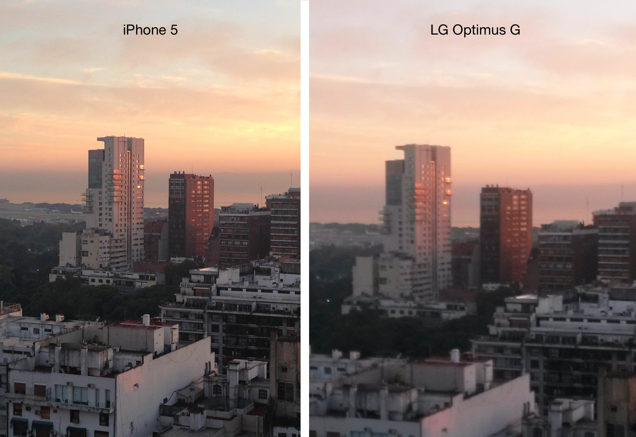iPhone5 vs LG Optimus G